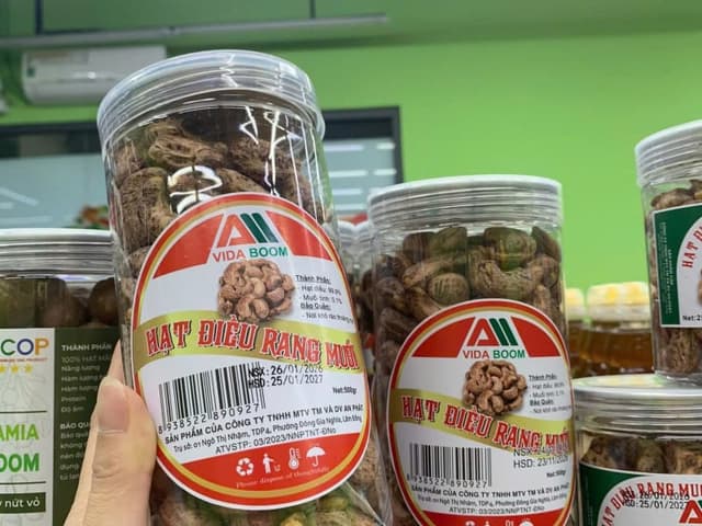 Hạt Điều Nguyên Vỏ 500gr