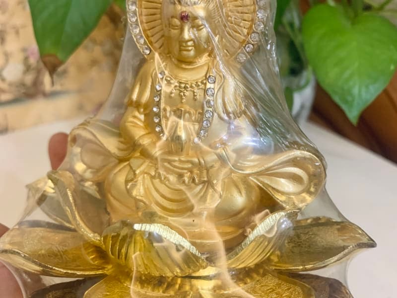 Tượng Phật Quan Âm kết cườm - Mẫu 04