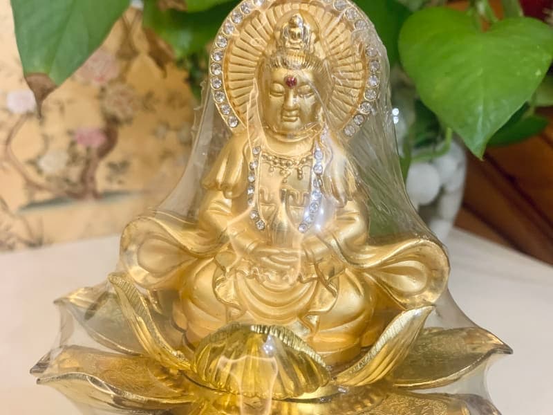 Tượng Phật Quan Âm kết cườm - Mẫu 04