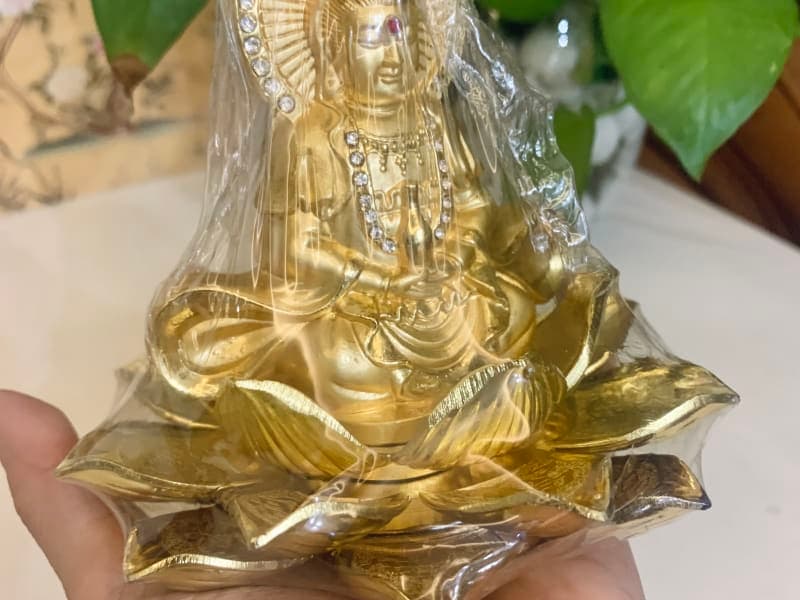 Tượng Phật Quan Âm kết cườm - Mẫu 04